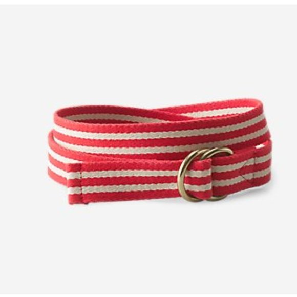 Eddie Bauer Accessories - COTTON WEB STRIPE D-RING BELT